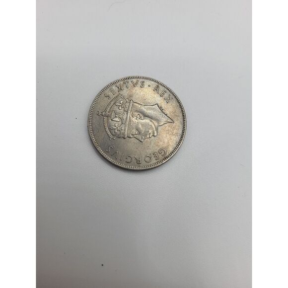 Silver Coin 1 Shilling 1952 Georgivs   Africa  Great Britain - Picture 2 of 2